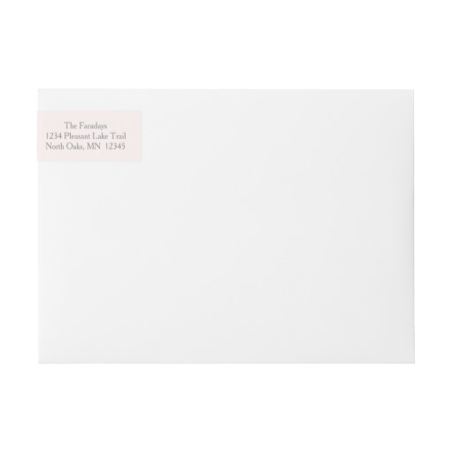 Watercolor Roses Custom Pink Birth Announcement Wrap Around Label - Image 2