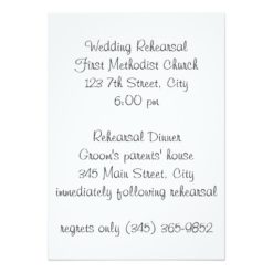 Wedding Rehearsal Dinner Invitation - Image 2