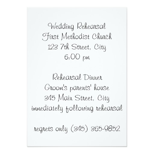 Wedding Rehearsal Dinner Invitation - Image 2
