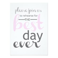 Wedding Rehearsal Dinner Invitation