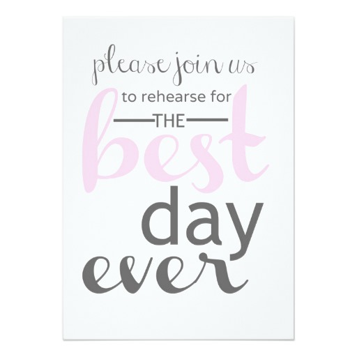Wedding Rehearsal Dinner Invitation
