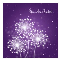 Wedding Rehearsal Dinner Summer Sparkle Purple Card - Image 2