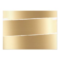 White & Gold Brush Stroke Engagement Party Card - Image 2