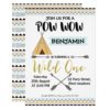Wild One Teepee And Arrows 1st Birthday Invitation