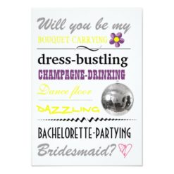 Will you be my Bridesmaid Card