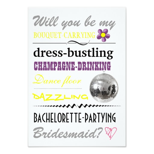 Will you be my Bridesmaid Card
