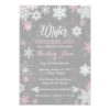 Winter Onderland First Birthday Invitation