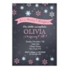 Winter Onederland Snowflake Birthday Invitations