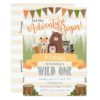 Woodland Birthday Party Invitation Invite Natural