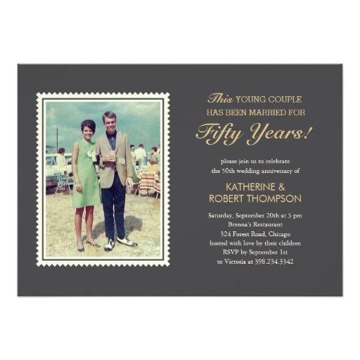 Young Couple Wedding Anniversary Invitations