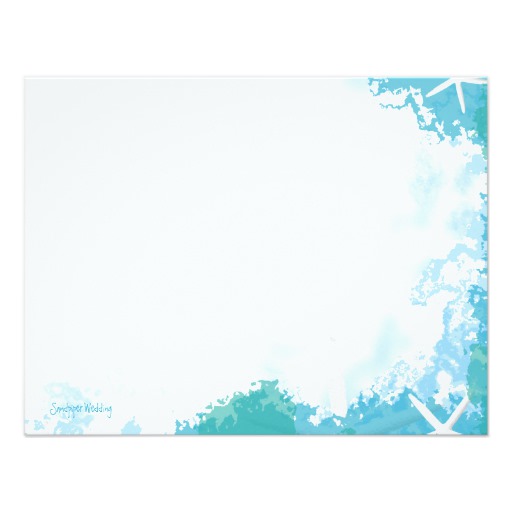 Undersea Stars Wedding Thank You Cards - Image 2