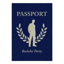 bachelor party passport card