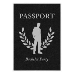 bachelor party passport card