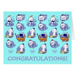 giant size card congratulations new baby boy