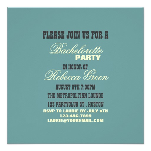glam pin up girl bachelorette lingerie party card - Image 2