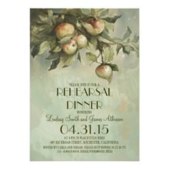 green apple tree rehearsal dinner invitations