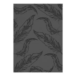 Rose Gold Glitter Feathers Engagement Party Card - Image 2