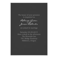 rustic western country winter barn Wedding Invitation Card - Image 2
