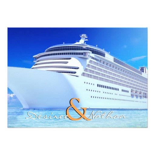 Cruise Ship Wedding Invitation