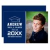 2018 Photo Graduation Party | Navy Blue Card
