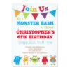 Fun Monster Kids Birthday Party Invitations