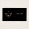 Camera Lens Viewfinder Black Photography Business Card