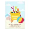 A Beach Party Kid's birthday Party invitation