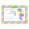 Abby Striped Birthday Card