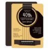 Acoustic Guitar Birthday Party Invitation