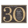 Adult Glitter Birthday Milestone Invitation