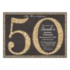 Adult Glitter Birthday Milestone Invitation