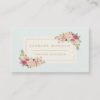 Appointment Card Elegant Pastel Watercolor Floral