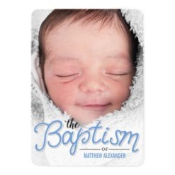 Baptism Cover Baptism Invitation - Blue