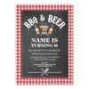 Beers & Cheers BBQ Birthday Party ANY AGE Invite