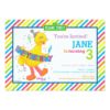 Big Bird Striped Birthday Card