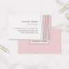 Blush & Black | Modern Geometric Business Card