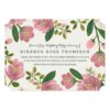 Blush Bouquet Birthday Party Card