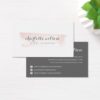 Blush and Gray Logo Business Card