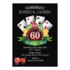 Casino 60th Birthday Invitation - any age