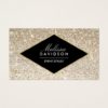 Champagne Gold Glitter and Glamour Business Card