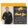 Cheers and Beers 50th Birthday Thank You Card