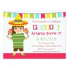 Chevron Mexican Fiesta Kids Birthday Party Card