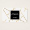 Chic Gold Bobby Pins Hair Stylist Salon Business Card