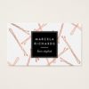 Chic Rose Gold Bobby Pins Hair Stylist Salon Business Card