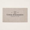 Classic Attorney Justice Scale Masculine Business Card