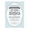 Couples BBQ Boy Baby Shower Invitations