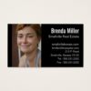 Custom Photo Real Estate Business Color Business Card