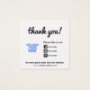 Customer Appreciation Social Media Icons Square Business Card