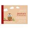 Cute Owl Kids Birthday Party Card