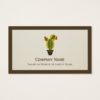 Cute Potted Cactus - Simple Clean Stylish Business Card